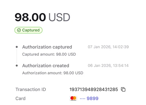 Transaction details