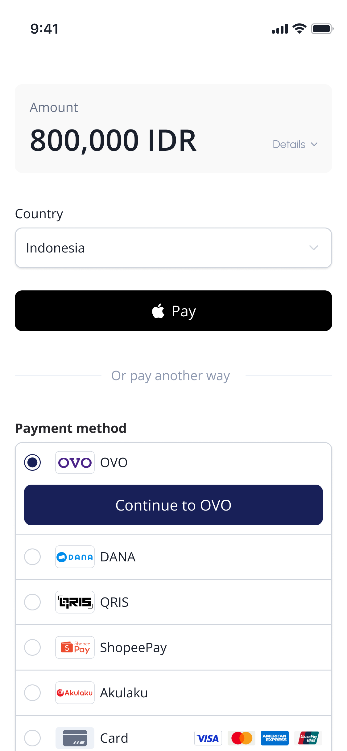 IDR Payment