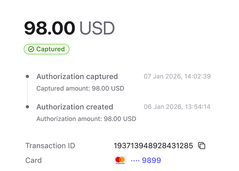 Transaction details