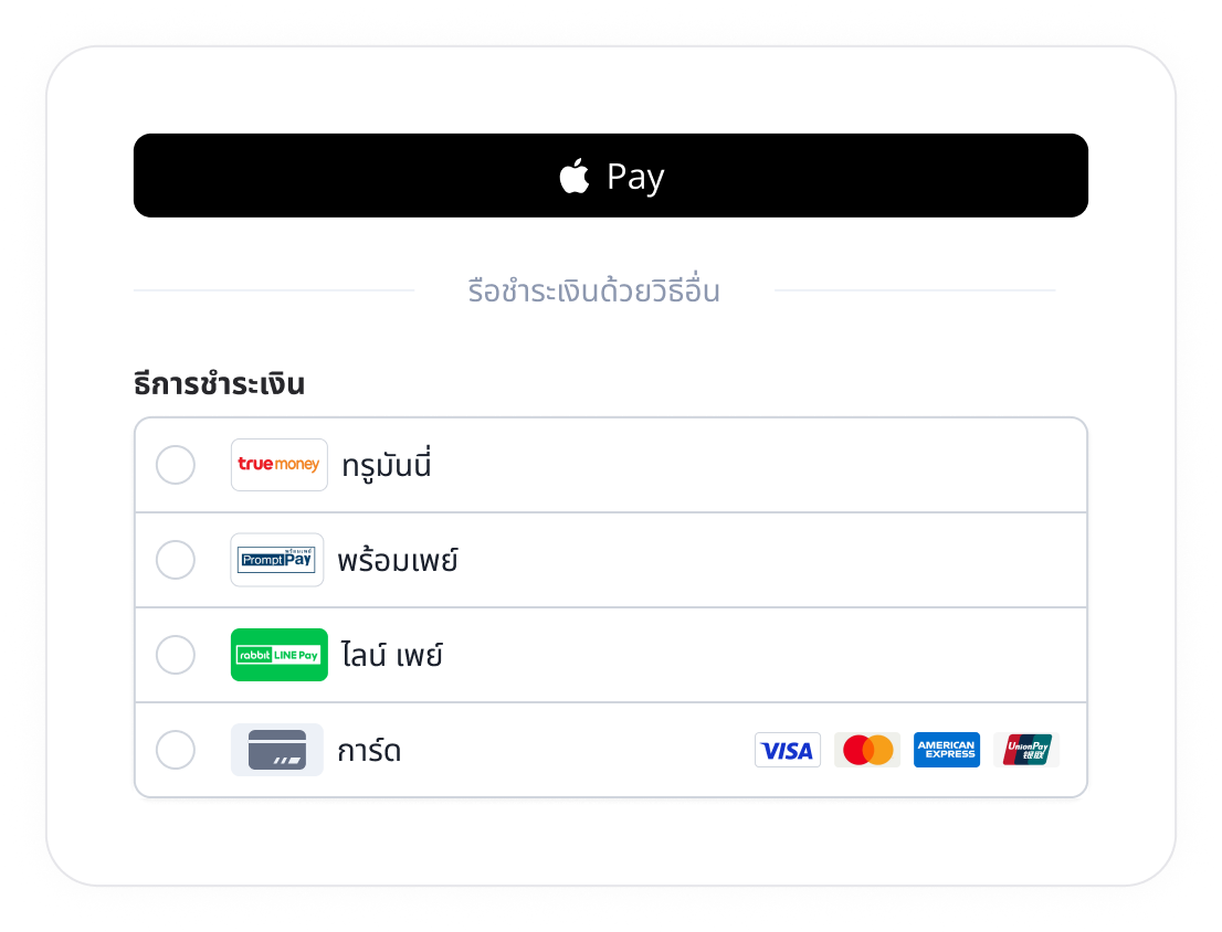 Thailand checkout